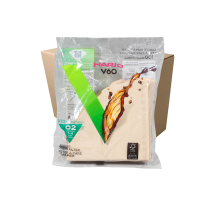 Hario V60-02 Filters Unbleached 100-pack