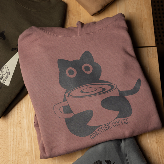 Orchid Gratitude Cat Hoodie