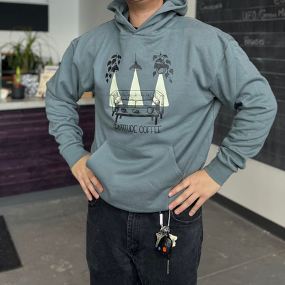 Blue Gratitude Couch Hoodie