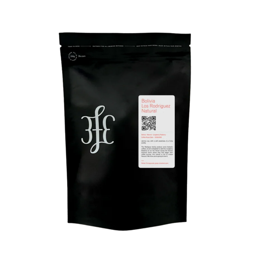3fe Coffee - Bolivia - Los Rodriguez: Natural, Longberry Peaberry